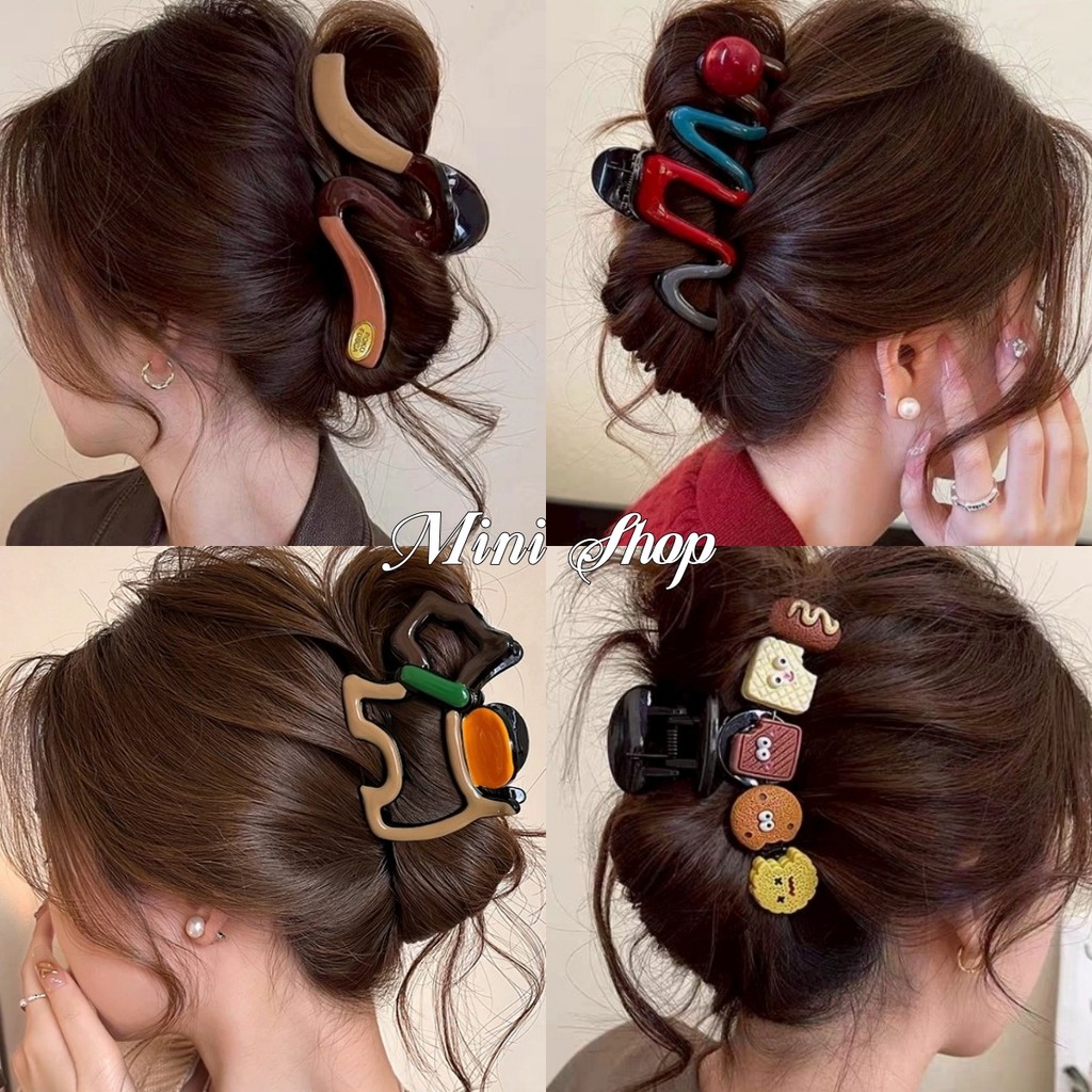 Mini shop🌸พร้อมส่ง🌸(VO-35/VO-36/VO-37/VO-38)กิ๊ปหนีบผม ลายแฟชั่น สไตล์มินิมอล ใส่สบาย น่ารัก