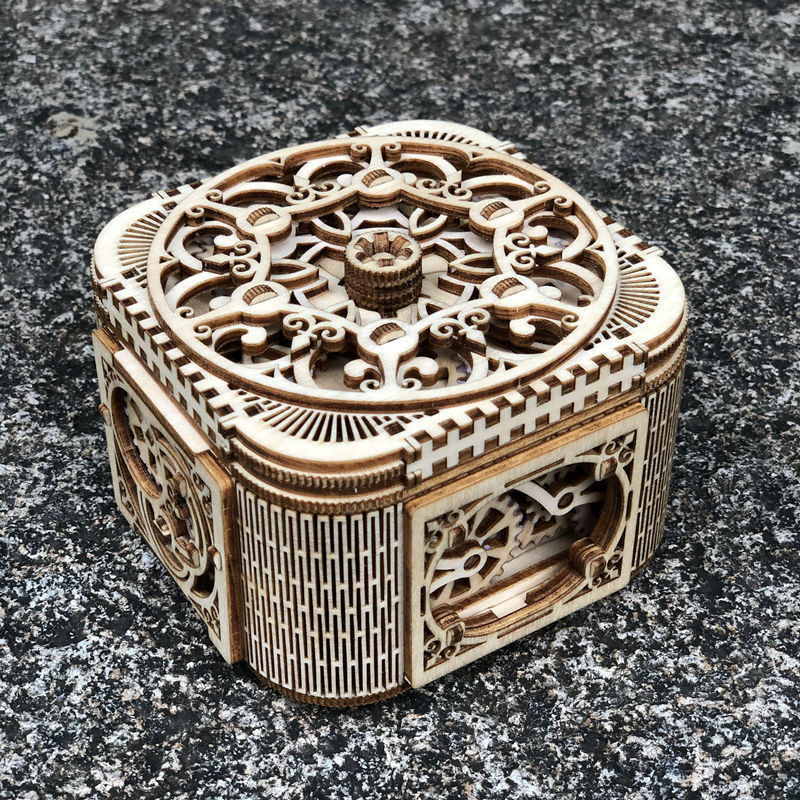 BOUTIQUE ยูเครน ugear กล่องเครื่องประดับไม้สไตล์เดียวกันกล่องสมบัติของขวัญข้อเสนอวันเกิด