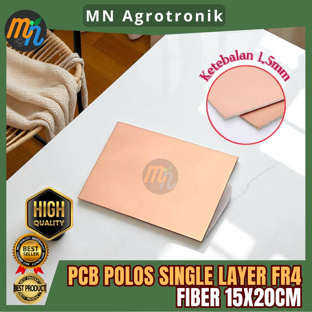 PCB PLAIN SINGLE LAYER FR4 FIBER 15X20CM