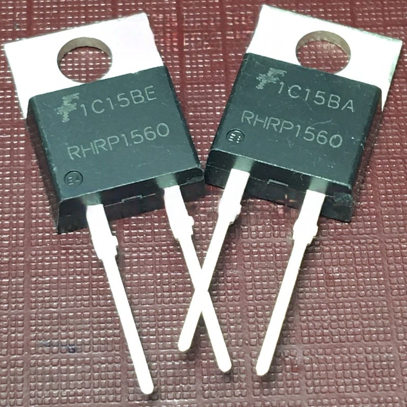((1 ชิ้น) ชิ้นส่วนอิเล็กทรอนิกส์ RHRP1560 คลังสินค้าพร้อม TO-220 Quick Recovery Diode 600V 15A