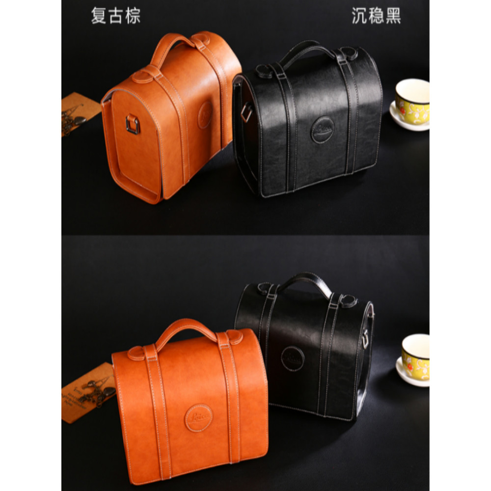กระเป๋ากล้อง Leica M11 V-LUX5 Leica M10p Q116 Q3 Q2 กระเป๋าสะพายกระเป๋ากล้อง Retro ซองหนัง