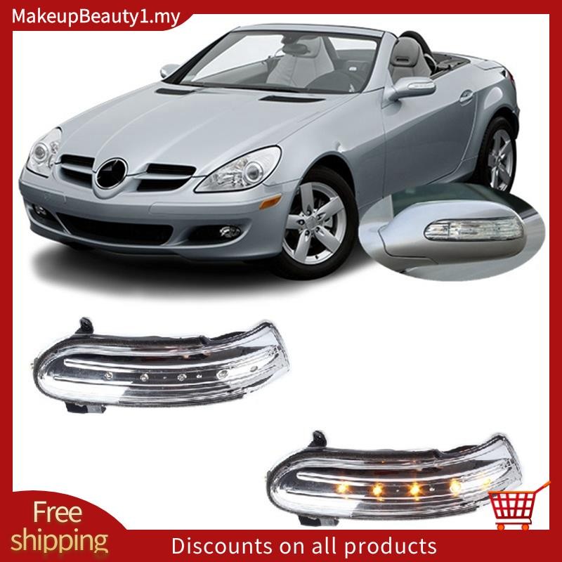 รถด้านข้างกระจกมองหลังไฟกระพริบไฟเลี้ยวสําหรับ Mercedes Benz SLK Class R171 W171 SL Class R230 W230