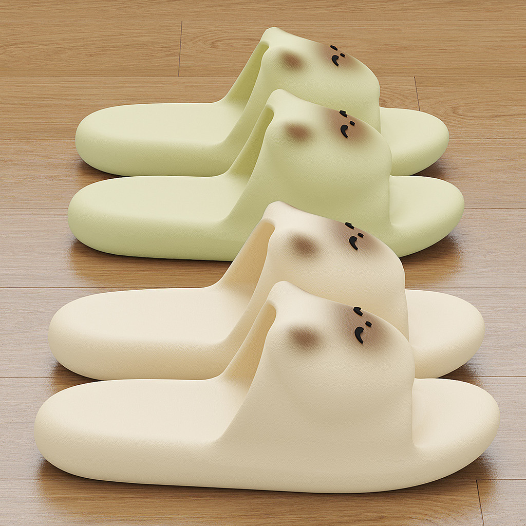 รองเท้าแตะฤดูร้อนหญิงการ์ตูนลูกแมวรองเท้าแตะบ้านในร่มรองเท้าแตะพื้นนุ่มห้องน้ํารองเท้าแตะ อีวา กันลื่น - รูปที่ 3