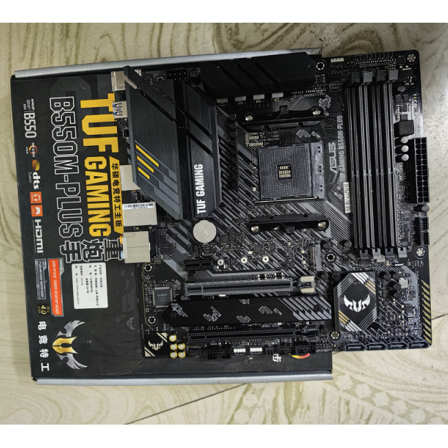 กล่องกล่อง Asus/Asus TUF GAMING B550M-PLUS เมนบอร์ดคอมพิวเตอร์เดสก์ท็อปรองรับ R55600