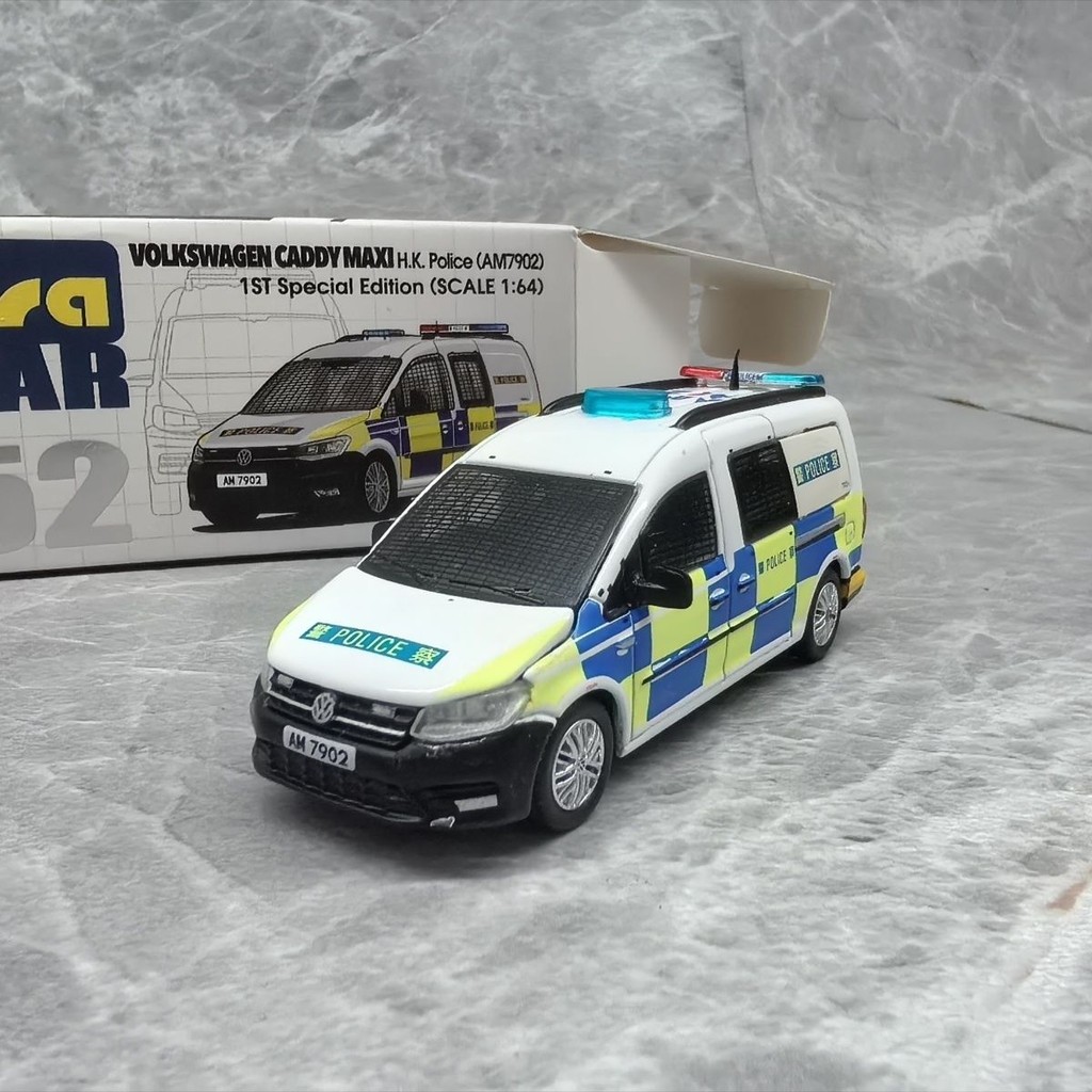 ERA 1/64 Volkswagen Caddy MAXI Caddy Police Car Alloy Car Model Out of Print Model
