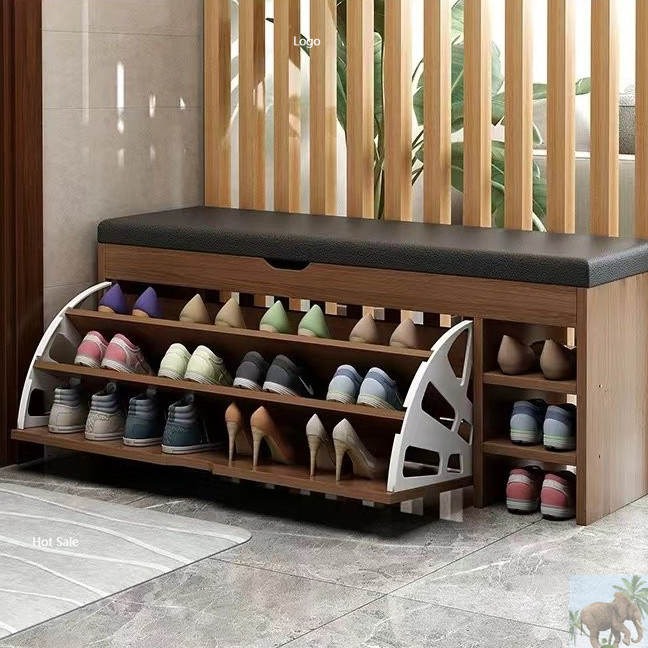 EuropeanShoe Changing Stool Change Shoes Rack Entrance Rak Kasut Simple Cabinet Storage Home Indoor 