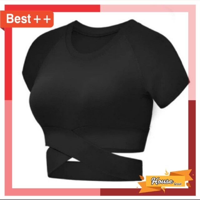 ยิมนาสติกกีฬาของผู้หญิง August เสื้อผ้า / zumba โยคะยิมฟิตเนสแอโรบิกท็อปส์ข้ามสั้น รุ่นพืช (7 สี)