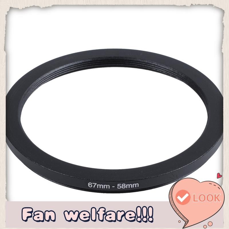 67 มม.-58 มม. 67 มม. ถึง 58 มม. อะแดปเตอร์แหวนสีดําสําหรับกล้อง