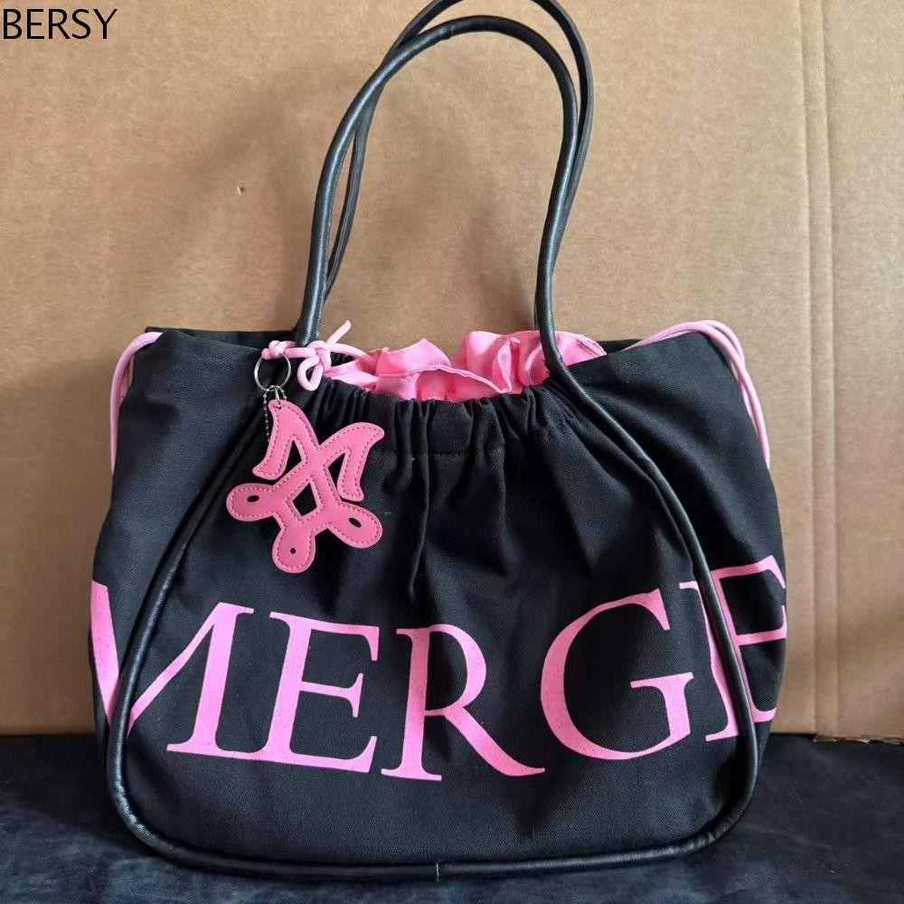 กระเป๋า tote BERSY MERGE สายคล้องแบบไทย พกพาสะดวก กว้างขวาง สำหรับผู้หญิง