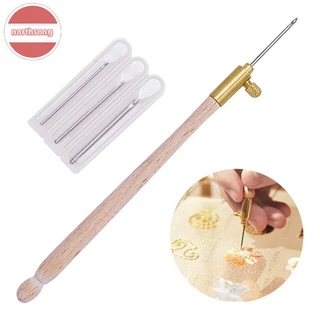 NOR 1 ชุดเย็บปักถักร้อยฝรั่งเศสโครเชต์ DIY มือ cross cotto โครเชต์ 3 เข็ม TH
