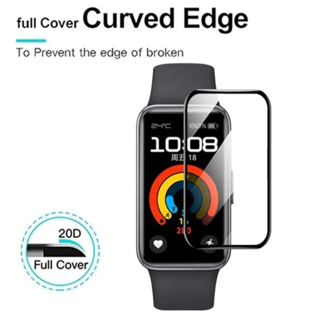 LAYAR ANTI SCRATCH SCREEN HUAWEI BAND 10 9 8 7 6 3D CURVED HYDROGEL SCREEN GUARD LCD SCREEN PROTECTO