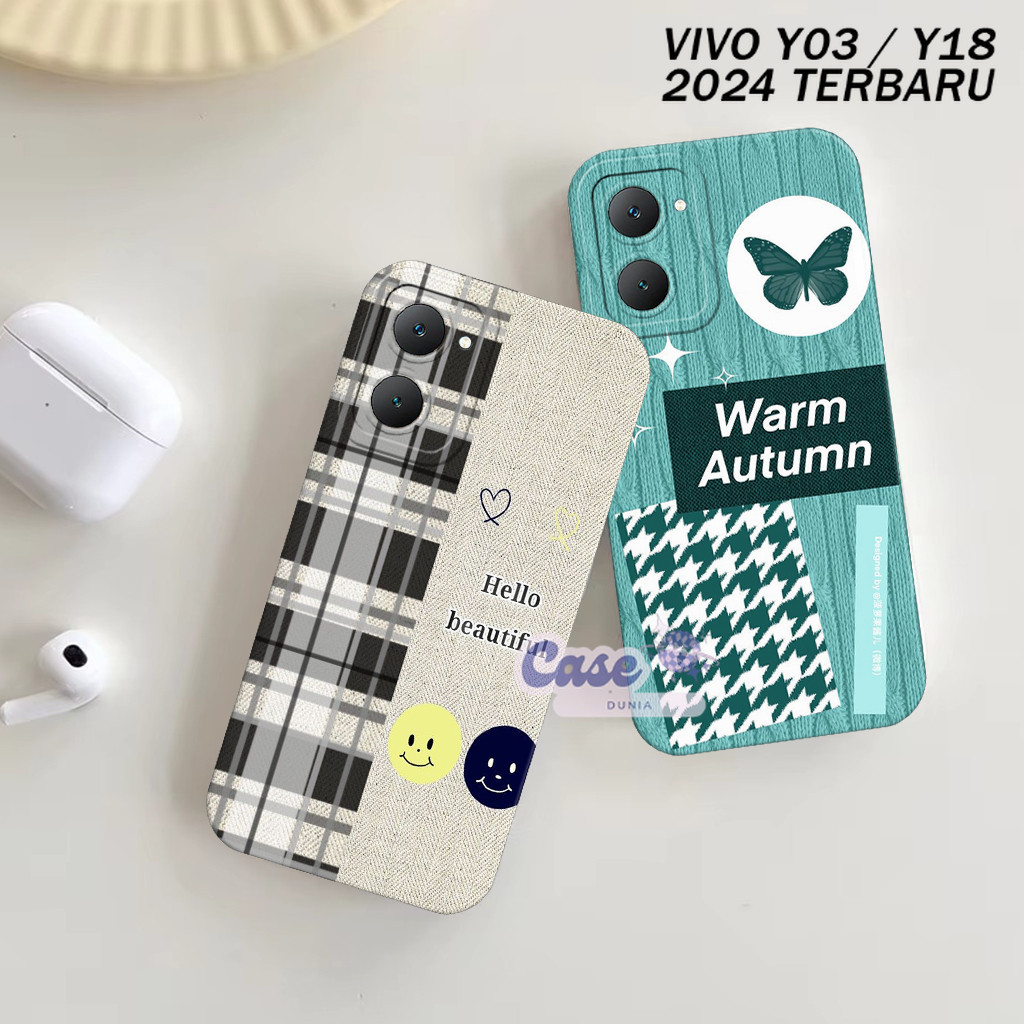 Softcase Vivo Y03T / Y03 / Y18 2024 Motif W4lpap3r - เคส - กันชนซิลิโคน - Prokamera - Tpu Protective
