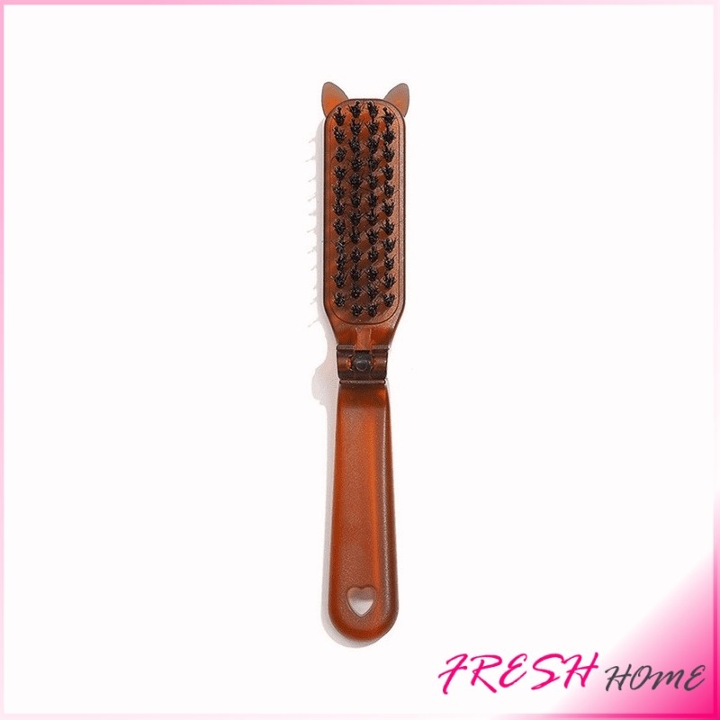 Fresh หวีพับ แบบพกพาเดินทาง ใช้ได้ทั้ง ผมตรง ผมหยิก หวีอเนกประสงค์ หวีขนาดเล็ก Folding comb - รูปที่ 7