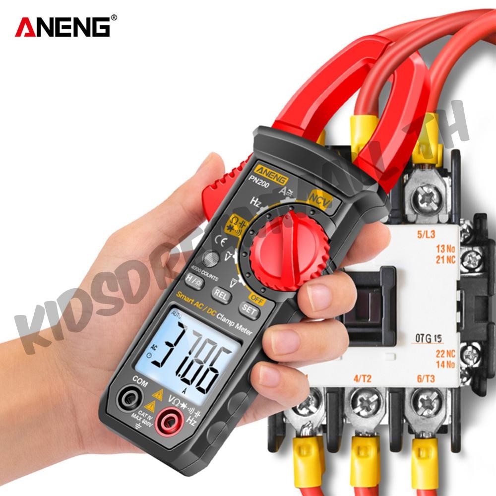 แคลมป์มิเตอร์แบบดิจิตอล 4000 นับแอมป์มิเตอร์มัลติมิเตอร์ Hz Capacitance NCV Ohm Test