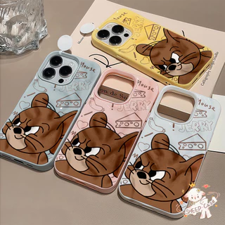 ✨ นี่ยม! ✨ เคสเหมือนอุกกาบาต เคสคู่ ภาพการ์ตูน น่ารัก หนู สําหรับIPhone16 15 14 13 12 11 7 8 plus Pro Promax X XR XS