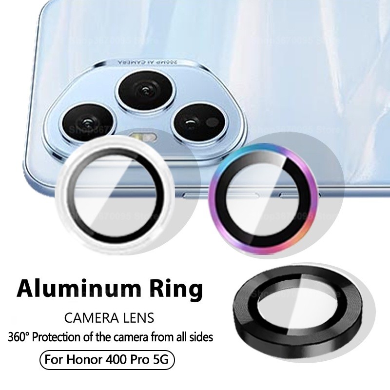 3Dกล้องเลนส์ProtectorสําหรับHonor 400 Pro 400 Lite 400 5G 2025 แหวนโลหะPro Protectorแก้วXonor Honor4
