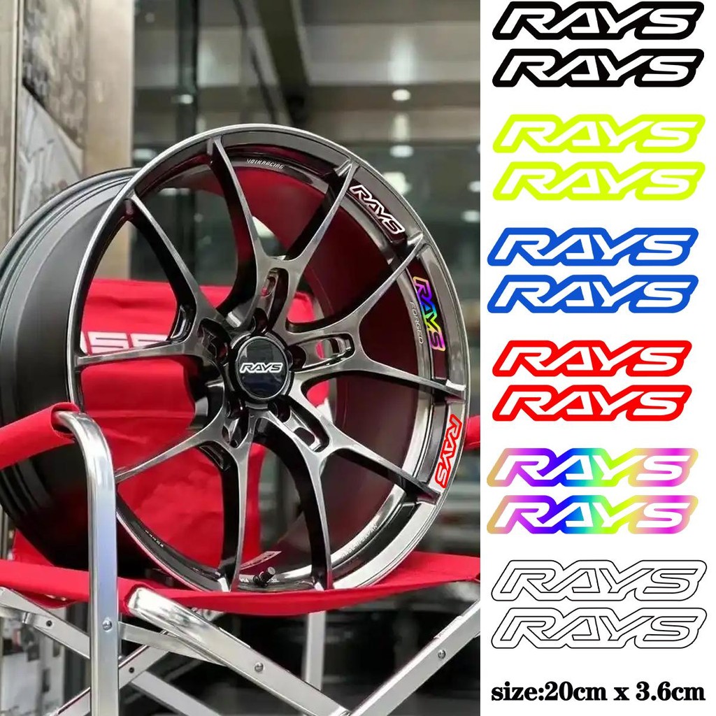 สติ๊กเกอร์ RAYS สําหรับสติ๊กเกอร์ไวนิล VOLK Toyota GR TE37