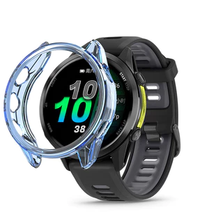 กรณี TPU อ่อนครึ่งเชลล์กรอบป้องกันหน้าจอสำหรับ Garmin Forerunner 970