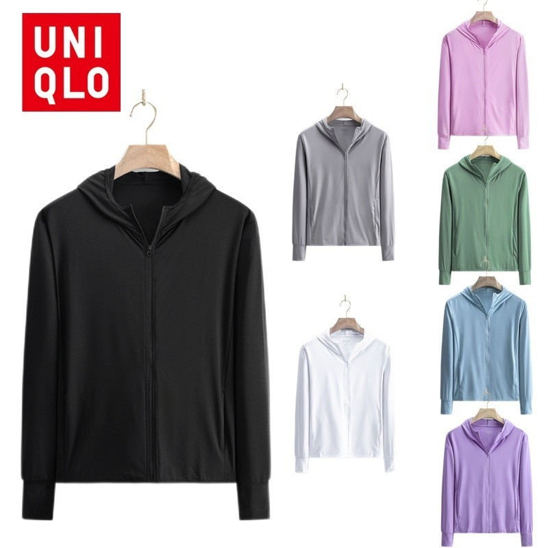 แจ็คเก็ตสำหรับผู้หญิงจาก UNIQLO แห้งเร็วและกันลม มีฟังก์ชั่นป้องกันแสงแดด UV