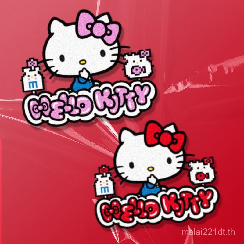 KT Cat Car Sticker Scratch Cover Waterproof Car Sticker Decorative Cute Cartoon hellokitty Sticker T