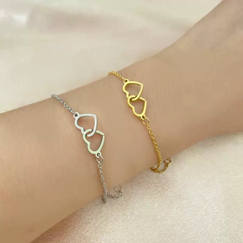 สร้อยข้อมือสแตนเลสมินIMALYST สไตล์ญี่ปุ่น-เกาหลี ไม่มีสารก่อภูมิแพ้