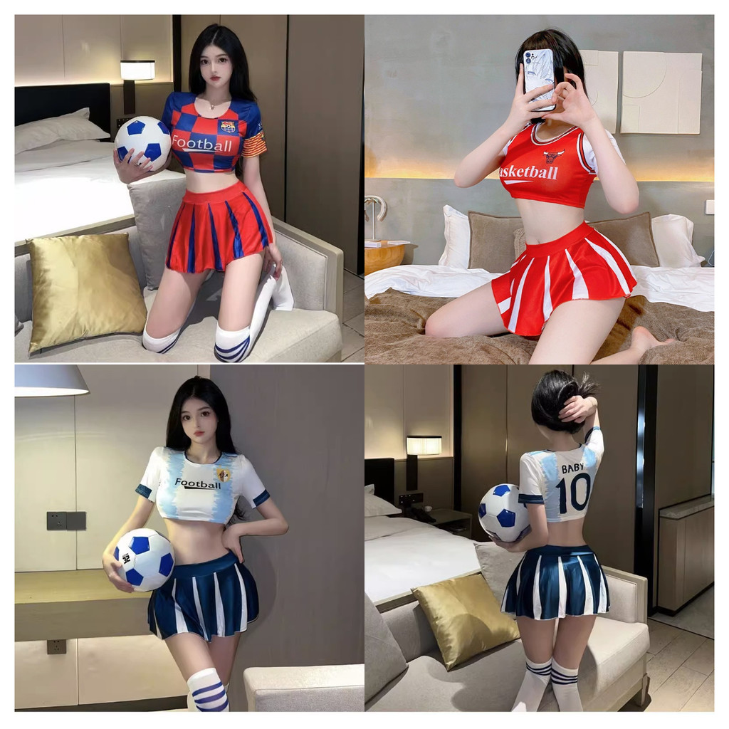 Sexy Girls ชุดคอสเพลย์กีฬา ชุดเชียร์บอล รวม พร้อมส่งจากไทยพร้อมส่งจากไทย （H9266）