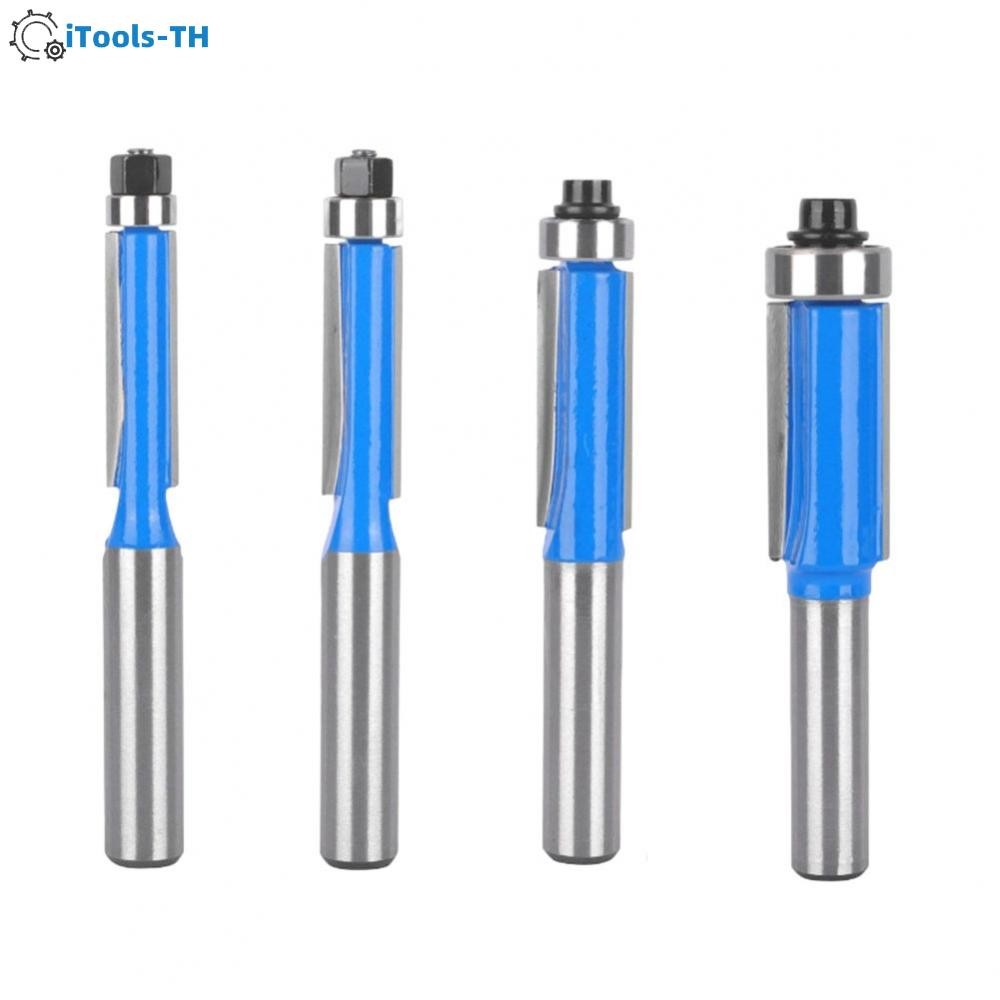【iTools】Router Bits 1pc/4pcs Set 8x1/2x25.4 8x3/8x25.4 Cutting For WoodworkingHot Sale
