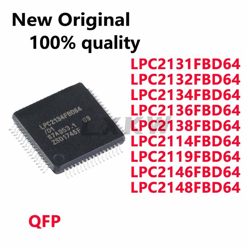 1/PCS ใหม่ LPC2131FBD64 LPC2132FBD64 LPC2134FBD64 LPC2136FBD64 LPC2138FBD64 LPC2114FBD64 LPC21FB14FB