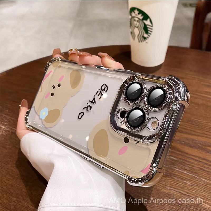 3 In1 ดอกไม้หมีสําหรับ Huawei Nova10 10 Pro 11se 11pro 12 Nova13 13i 13pro 14 14 Pro เคสโทรศัพท์นุ่ม