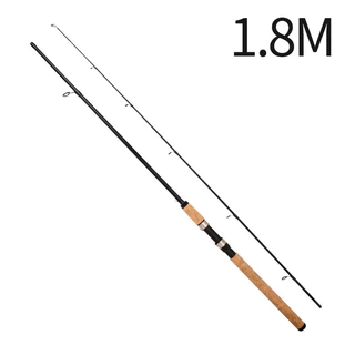 Lu Subrod คันเบ็ดตกปลาคาร์บอน 2.4M คุณภาพสูง ทนทาน สำหรับตกปลาเบส ที่จับไม้กันน้ำ แหวนเซรามิกป้องกันการพันกัน น้ำหนักเบา พกพาสะดวก