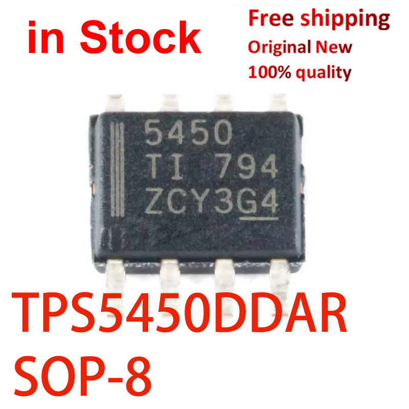 (10 ชิ้น) 100% ใหม่ TPS5450DDAR 5450 TPS5450 PS5450 SOP8 SMD DC-DC power ชิป IC