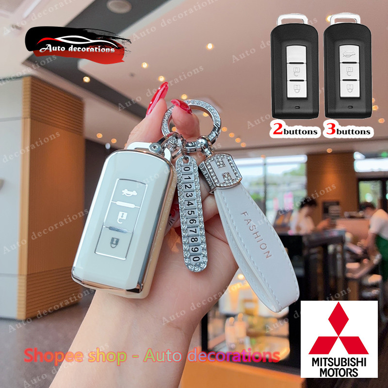 2/3 ปุ่มกุญแจรถสําหรับ Mitsubishi Xpander Attrage Outlander Triton Pajero Sport mirage xforce xpande