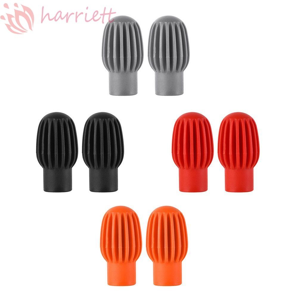 HUNIU Drum Stick Practice Tip 2/4 ชิ้นกลองอุปกรณ์เสริมเครื่องมือกระทบซิลิโคนแขนซิลิโคนกลอง Stick HEA