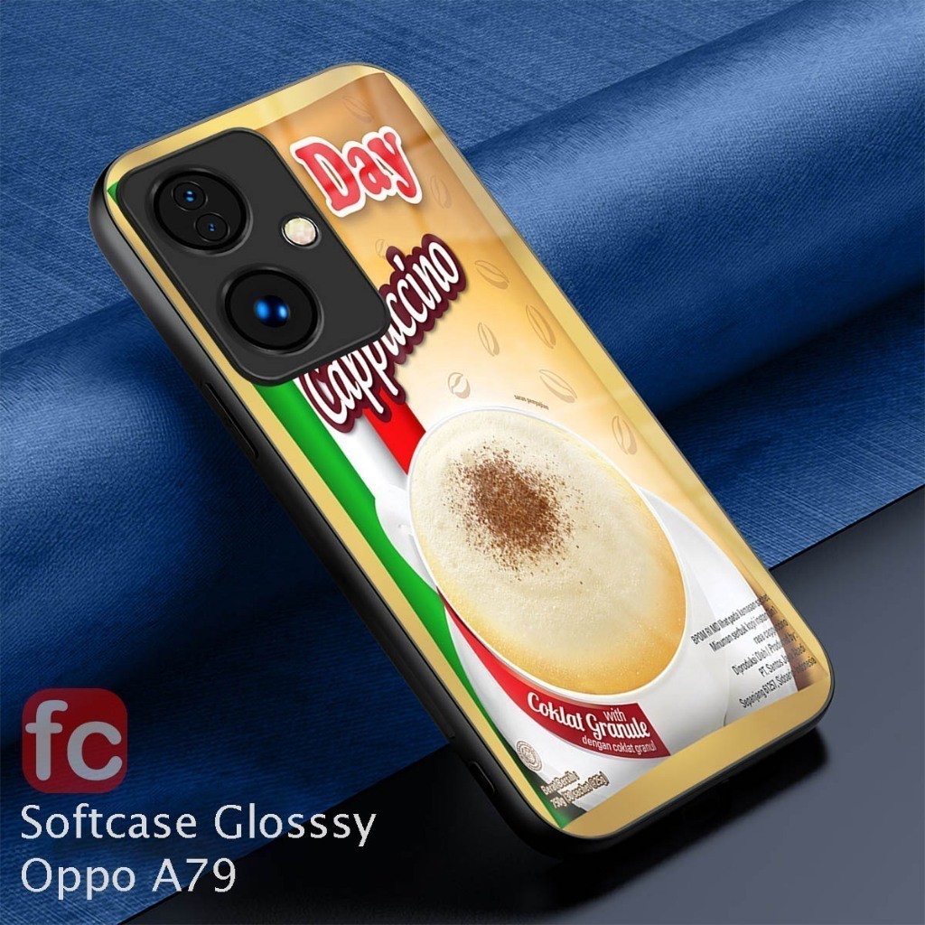 CUSTOM Softcase GLOSSY Glitter Oppo A79 Case ตัวป้องกันกล้องระดับพรีเมียม | เคสเอฟเฟกต์กระจกเคลือบเง