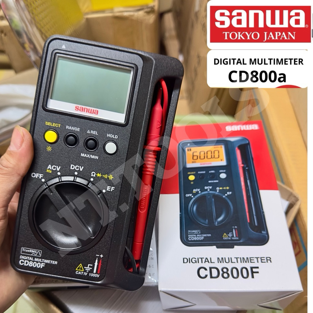 จัดส่งด่วน SANWA ดิจิตอลมัลติมิเตอร์ (Digital Multimeters) รุ่น CD800a TOOLS