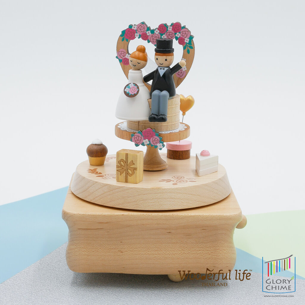 Wooderful life กล่องดนตรี Wedding Snack Stand เพลง Plaisir D' Amour