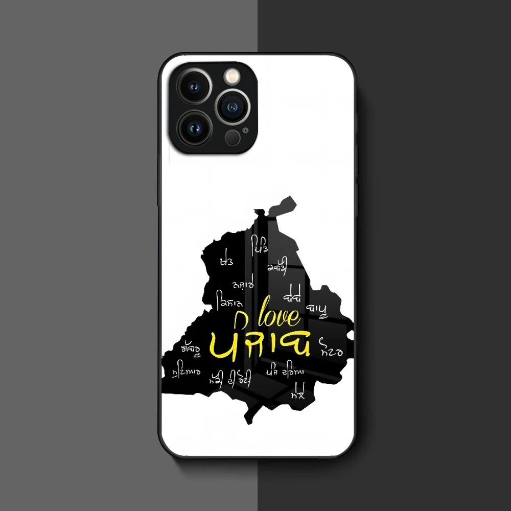 BK-2 Punjab แผนที่เคสโทรศัพท์สําหรับ Iphone 16 17,15 14 12 11 13 Pro Max Mini 8 X Xr Xs Puls ฝาครอบก