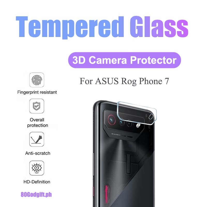 กระจกนิรภัยป้องกันกล้องสําหรับ ASUS Rog โทรศัพท์ 7 9H แก้วเลนส์ฟิล์มสําหรับ ASUS Rog โทรศัพท์ 7 5 3 