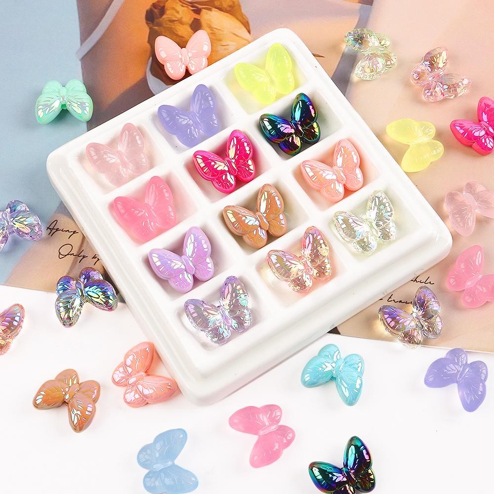 อุปกรณ์ประดับอะคริลิกลวดลายแฟนตาซีสีสดใส สำหรับสร้อยข้อมือ โทรศัพท์มือถือ และกระเป๋า ทนแสงUV