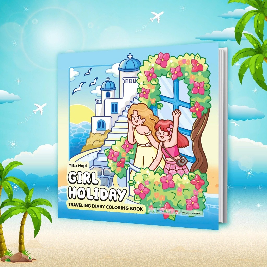 Girl Holiday - สมุดระบายสีไดอารี่การเดินทาง