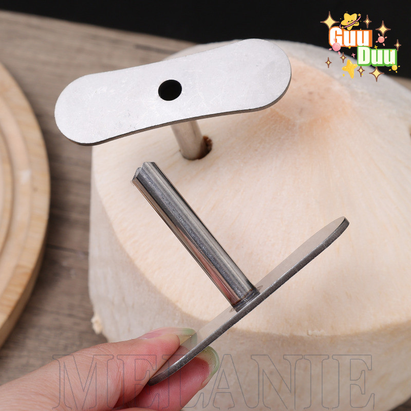 [ GuuDuu ] เครื่องมือเปิดมะพร้าวพร้อมรูฟาง - Coconut Quick Hole Puncher - ที่เปิดแตงโมสแตนเลส - อุปกรณ์เจาะผลไม้ - อุปกรณ์ปาร์ตี้ฤดูร้อน
