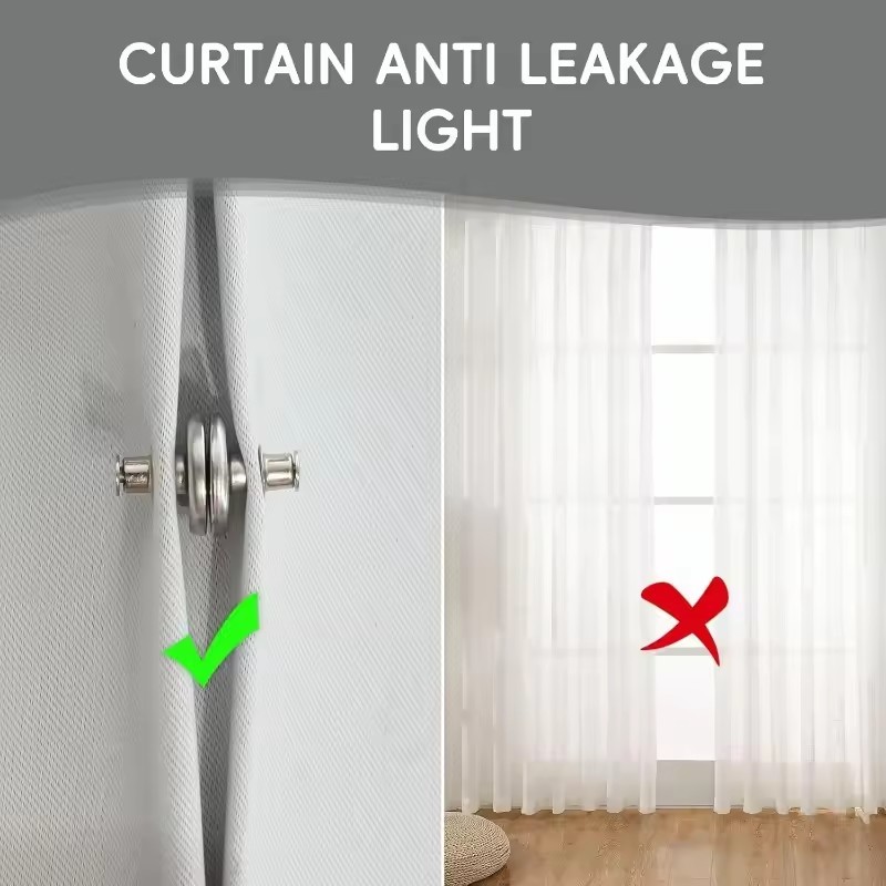 1/3/5 คู่คลิปม่านแม่เหล็ก / ม่านหน้าต่างปิดแม่เหล็กหัวเข็มขัด / ผ้าม่านปุ่มแม่เหล็ก - รูปที่ 3