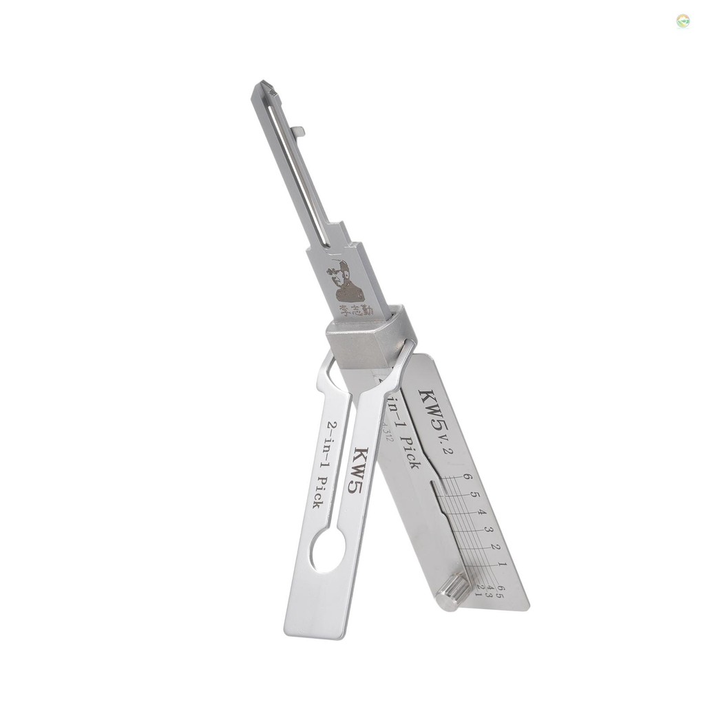 KW5 Lock Key Hook and Pick Set O-Ring Pick-up Kits สแตนเลส 2 In 1 ซ่อมบํารุงรักษาชุดเครื่องมือสําหรั