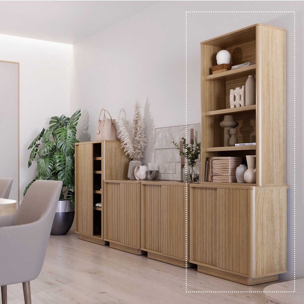 SB Design Square ตู้สูง ขนาด 80 ซม. รุ่น Valley (80x40x199 ซม.) แบรนด์ SB FURNITURE
