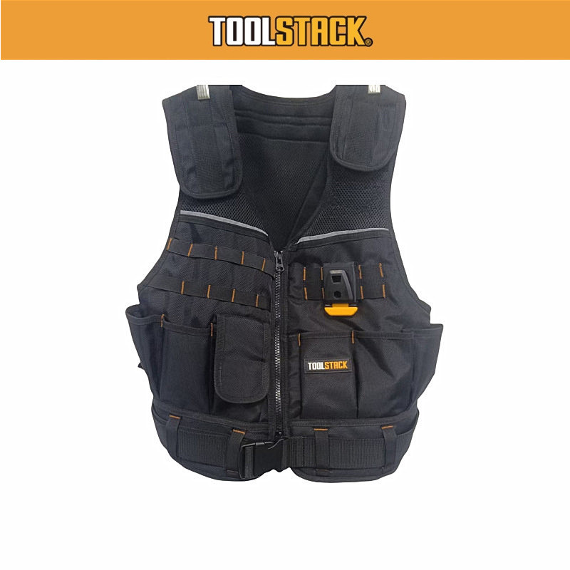 Toolstack TSK-62 เสื้อกั๊กช่างไฟฟ้าใช้สําหรับซ่อมบ้านช่างไฟฟ้าซ่อม Heavy Duty เครื่องมือเสื้อกั๊ก