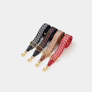 สายกระเป๋า3.8เซนติเมตรกว้างคลาสสิกสิ่งทอลายทแยงถักกระเป๋าสาย…