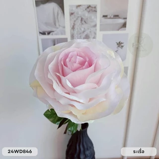 กุหลาบเดี่ยวจัมโบ้ ก้านยาว 75 cm. หน้าดอก 20 cm. ดอกไม้ประดิษฐ์