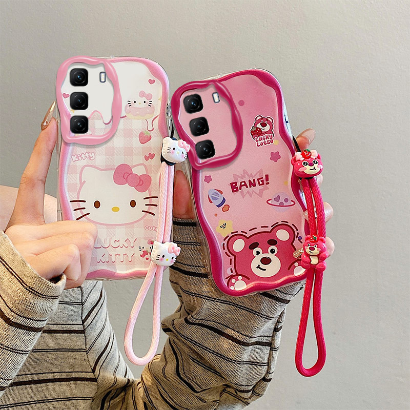 เคส INFINIX HOT 50 / HOT 50 Pro(4G) / HOT 50 Pro+(4G) Magic Kuromi/Cake Dingdang/Rainbow Bunny/Doughnut Bread Bear/Dessert KT/Planet Strawberry Bear เคสโทรศัพท์การ์ตูนอะนิเมะการ์ตูน unisex