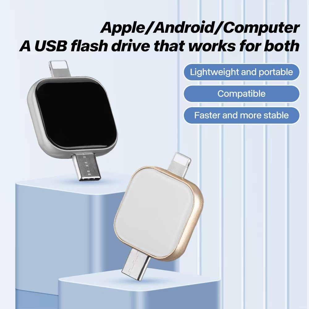3IN1 OTG แฟลชไดรฟ์ 2TB Pendrive Type-C USB Memory Stick FlashDrive สําหรับโทรศัพท์ PC Data Storage