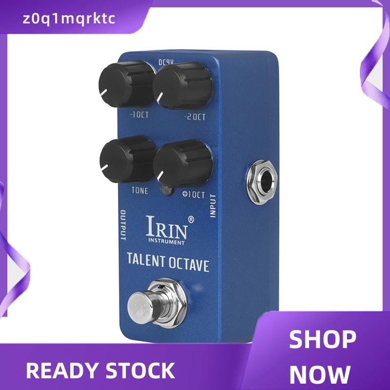 z0q1mqrktc -19 Talent Octave เอฟเฟกต์กีตาร์เหยียบ 3 Octave แยกเสียงเอฟเฟกต์ True Bypass Pedals Pedal